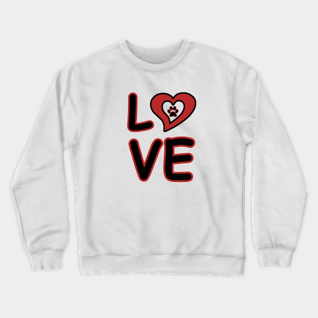 Pet Love Crewneck Sweatshirt by KissedbyNature